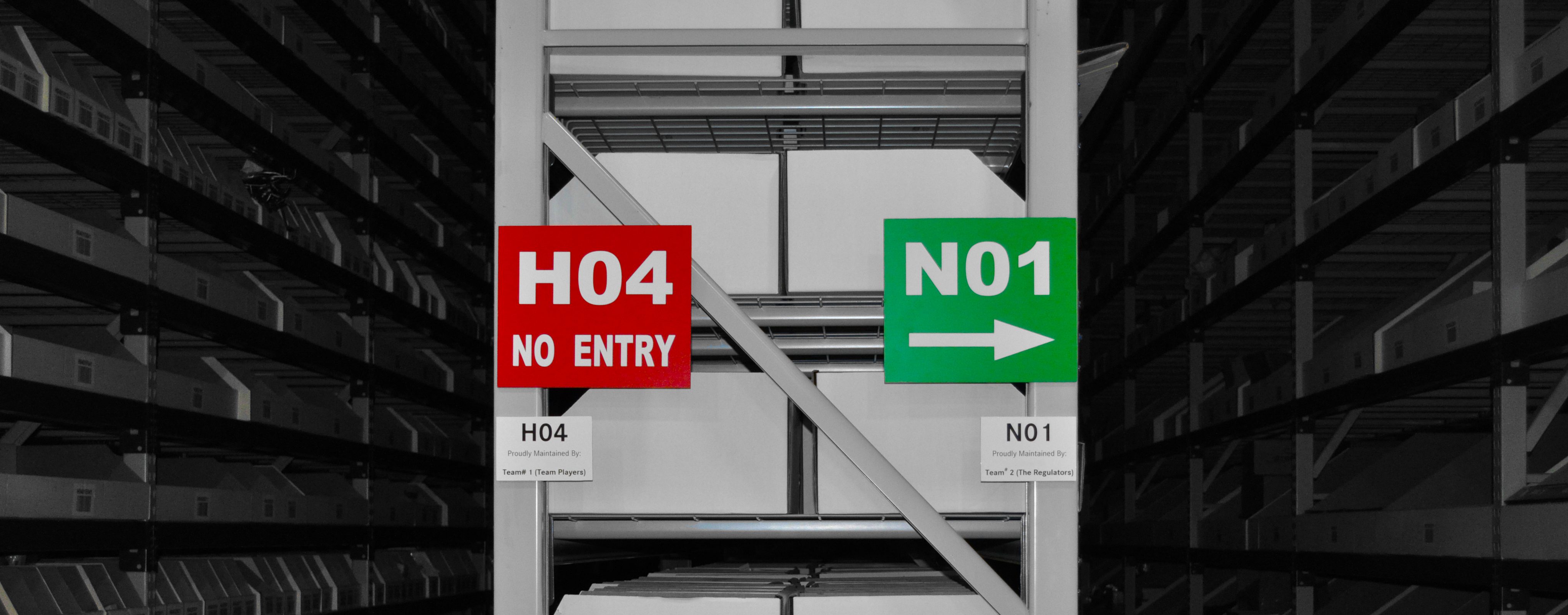Aisle Marker Signs